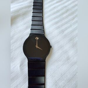 Movado Black and Gold Men's Watch